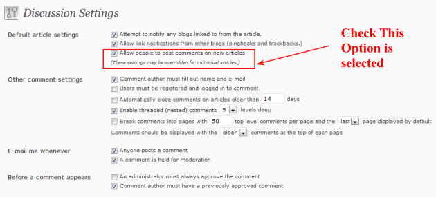 wordpress comments have been closed