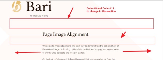 Theme Bari width customization