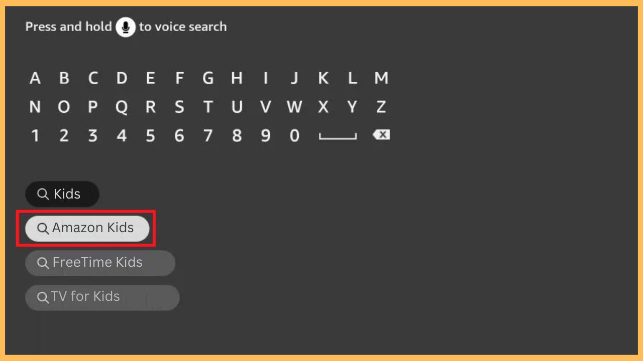 Search for the app