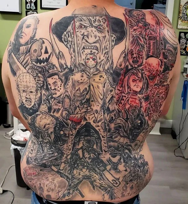 135 alluring horror movie tattoos that are visually terrifying!
