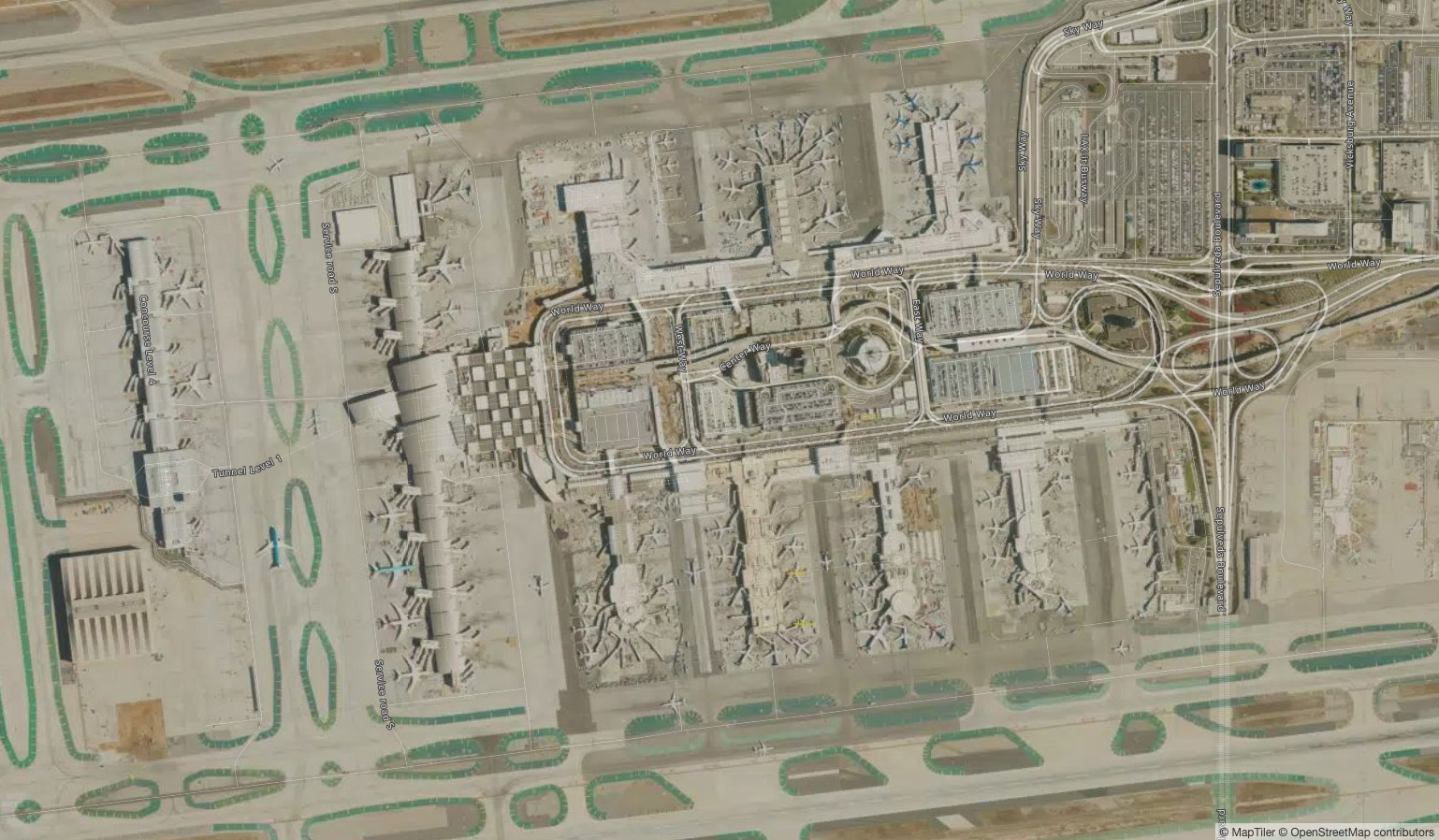 Plan De L A Roport LAX Plans Des Terminaux De A Roport 1713358208 