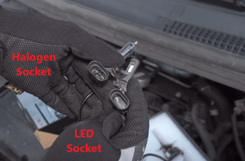 halogen and LED comparison from 2012 - 2019 Chevy Sonic