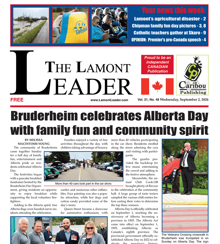 Bruderheim celebrates Alberta Day with family fun – the Sept 2 LEADER is out now!