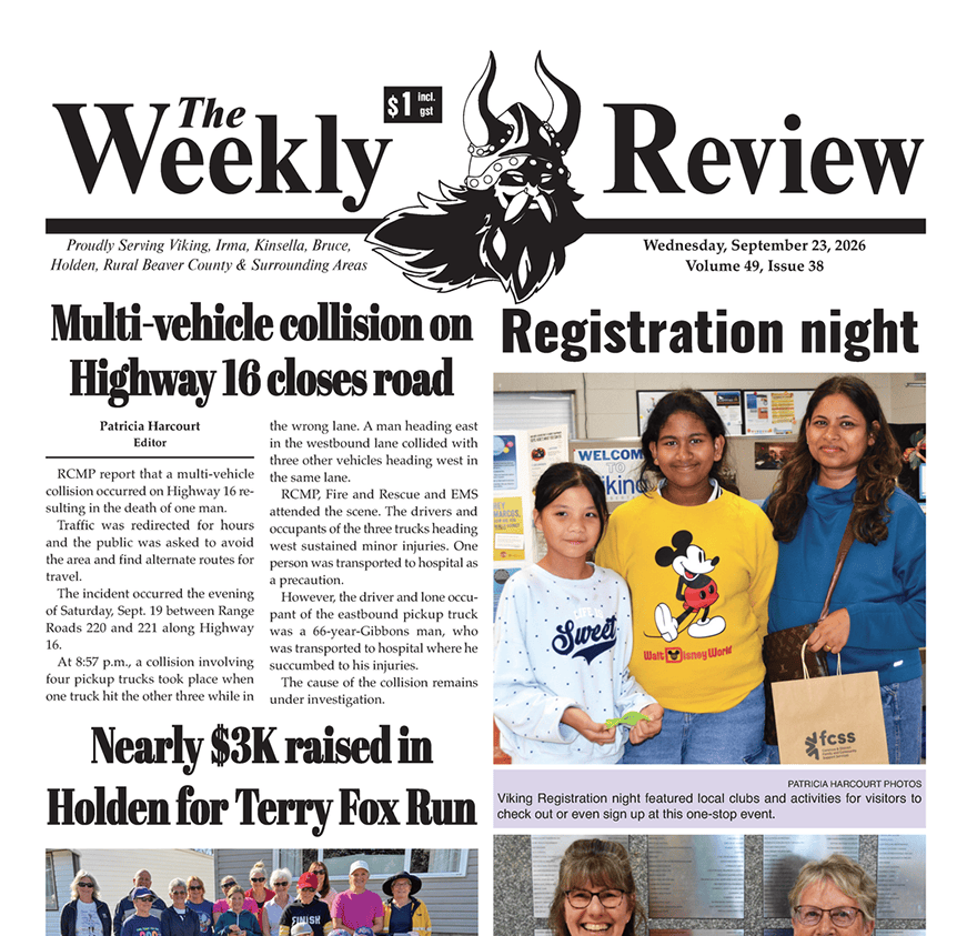 Multi-vehicle collision on Hwy 16 – Sept 23 Weekly Review