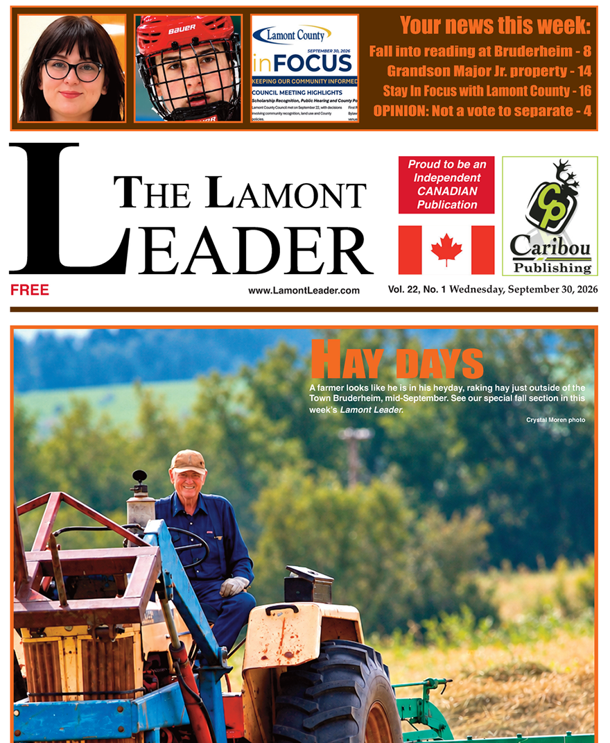 HAY DAYS – read the Sept 30 Lamont Leader!