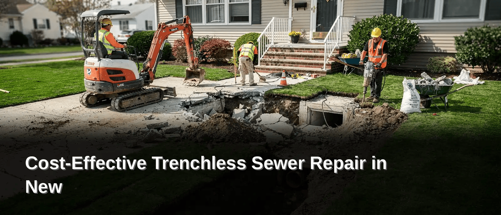 Excavation and restoration work, not pipe materials, account for most of the price tag