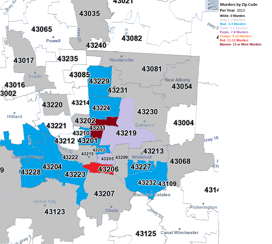 Columbus Ohio zip codes All Columbus Data