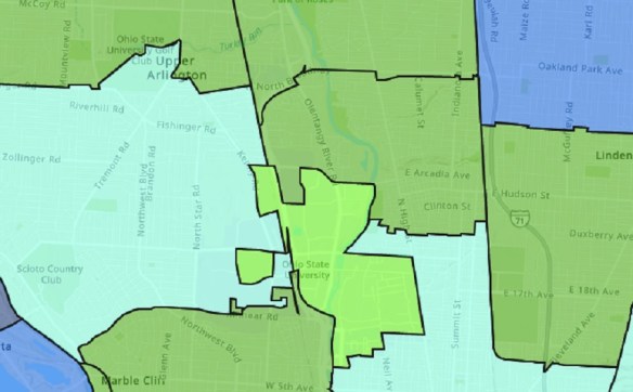 zip code maps Columbus, Ohio
