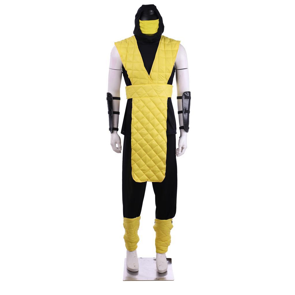 Mortal Kombat Yellow Battle Cosplay Costume