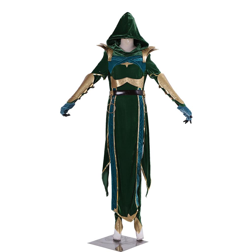 Mortal Kombat Jade Green Version Cosplay Outfit