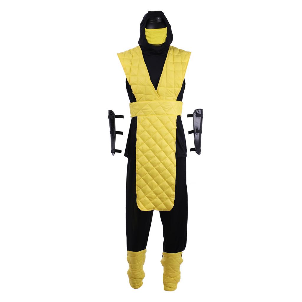 Mortal Kombat Scorpion Cosplay Costume For Men