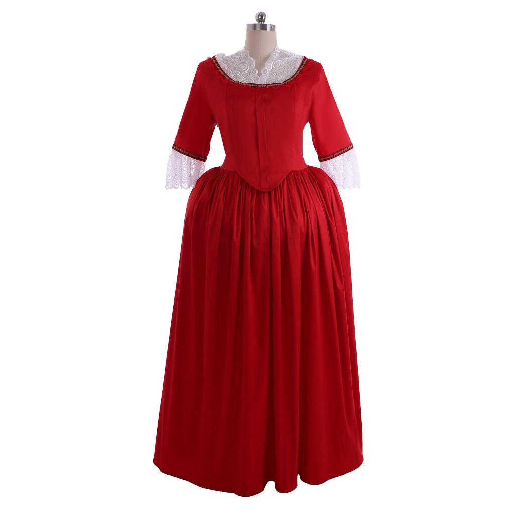 Outlander Claire Red Paris Ball Cosplay Costume