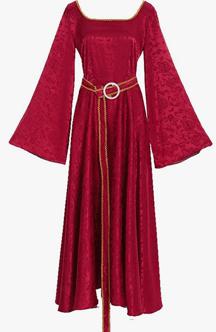 Mother Gothel Red Dress Cosplay Costume