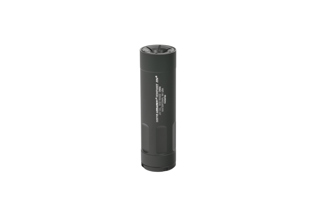 Griffin Armament GARS22-W Resistance 22 Cal 1.375" Black Aluminum 1/2"x28