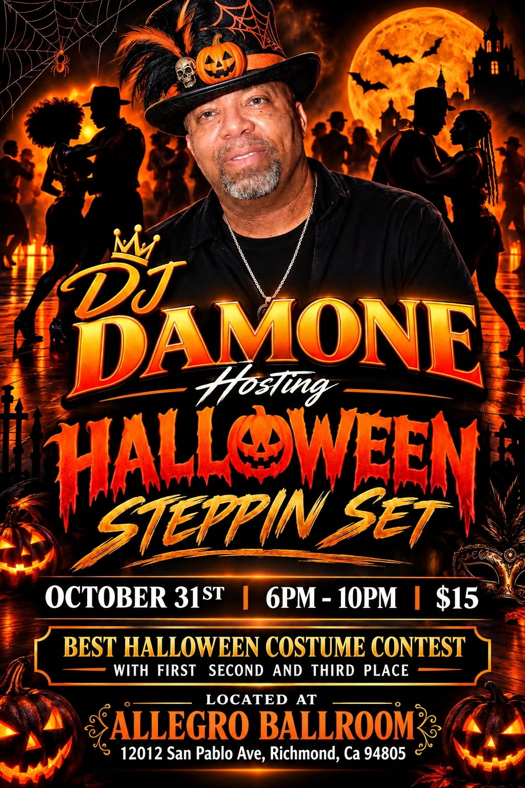 Oct 31st. Chicago Steppin' Halloween Bash – 6PM-10PM – Costume