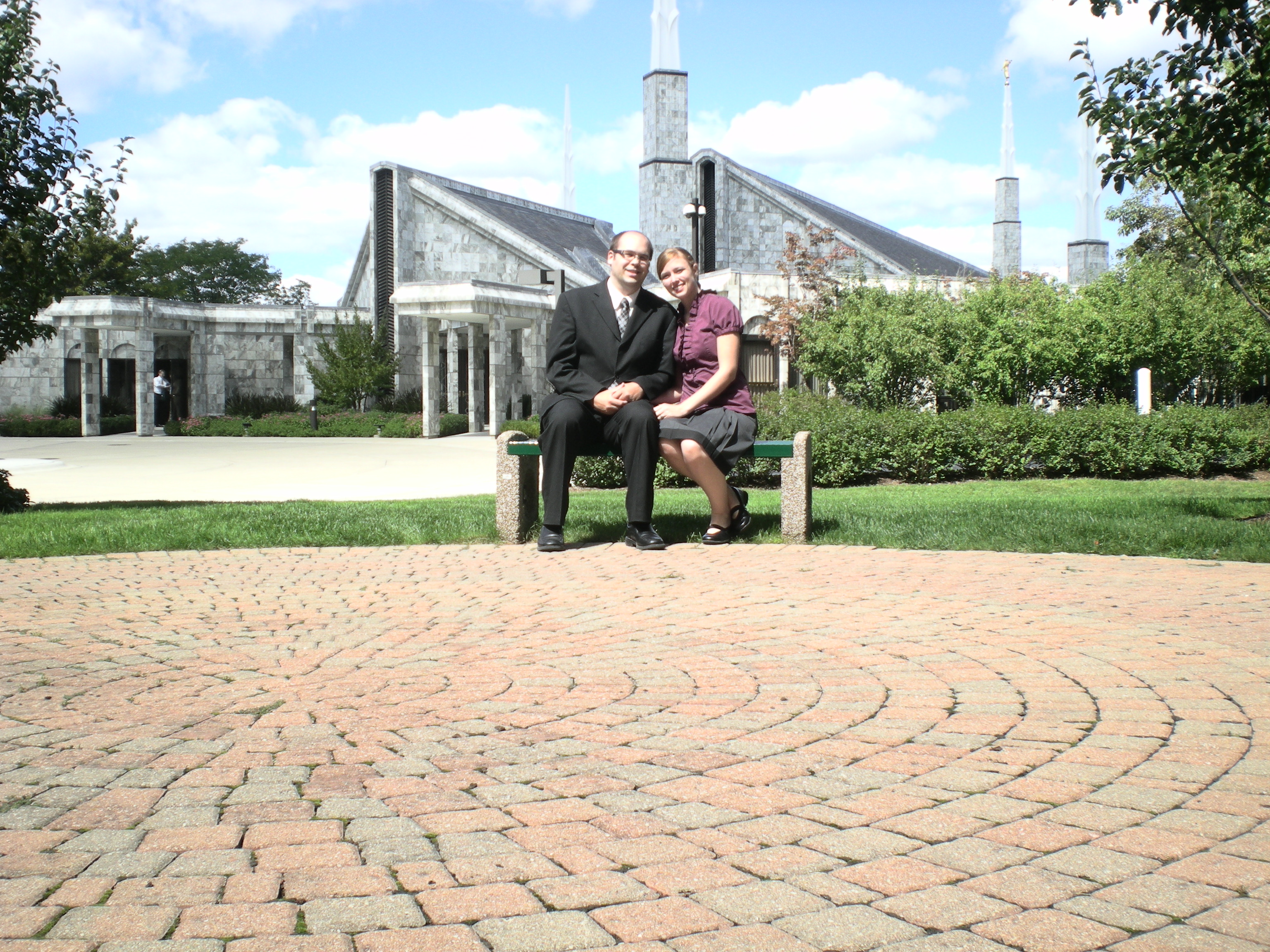 September - the Chicago Temple this time! I love how it looks like the temple we were married in.
