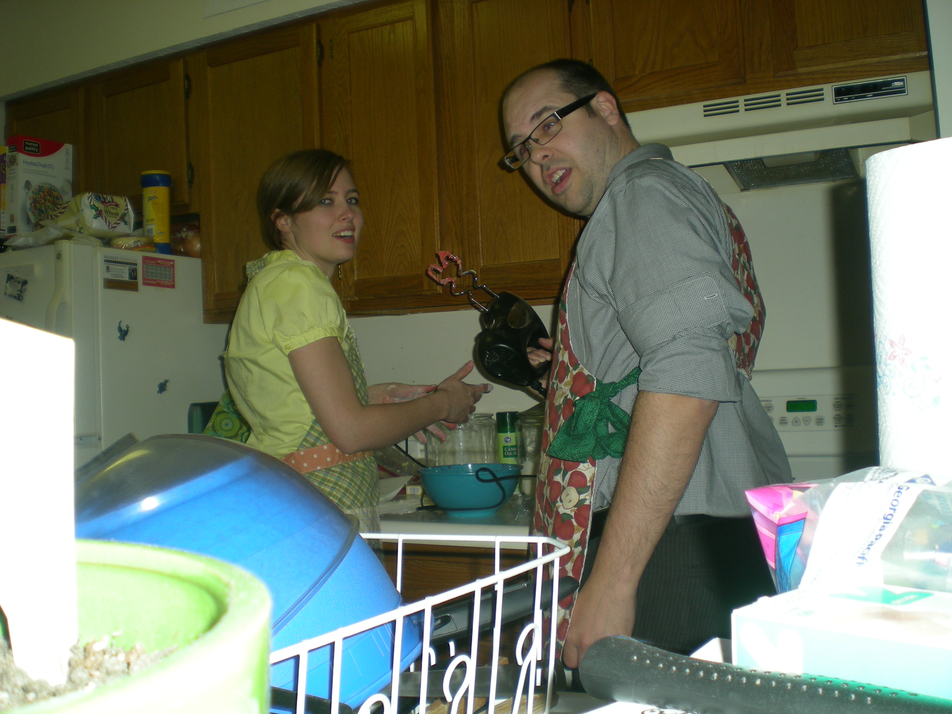 December - baking Christmas cookies together!