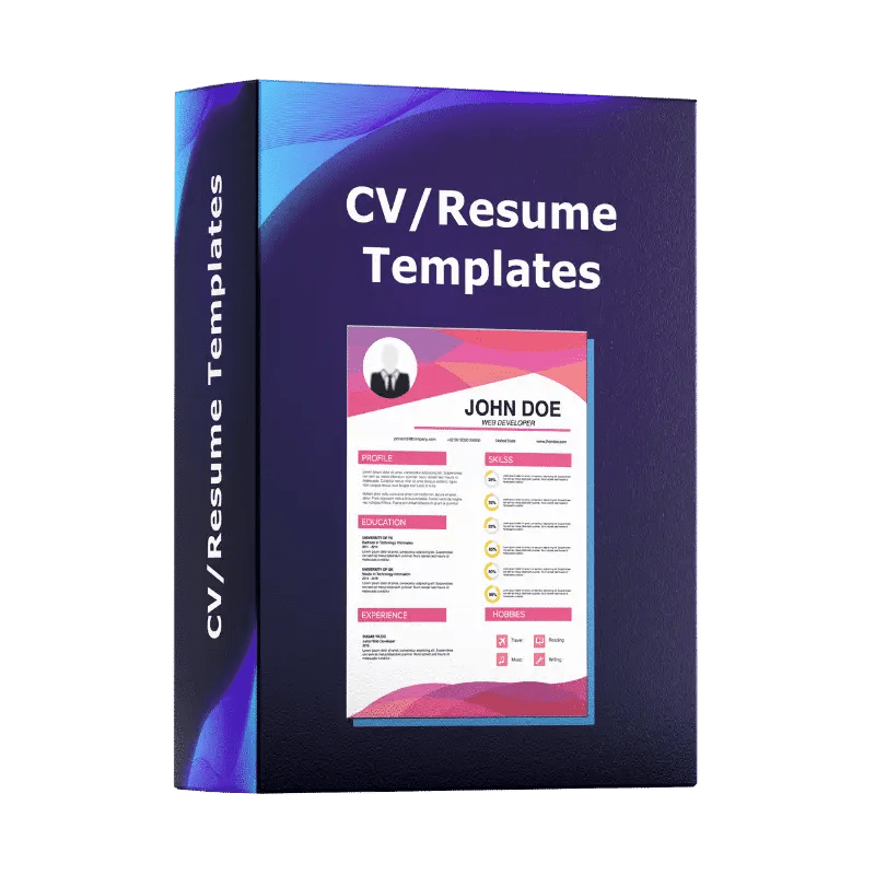 Editable CV & Resume Templates