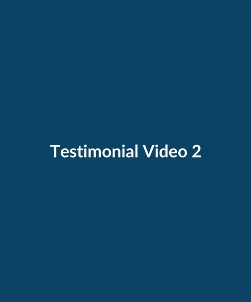 Placeholder testimonial video thumbnail