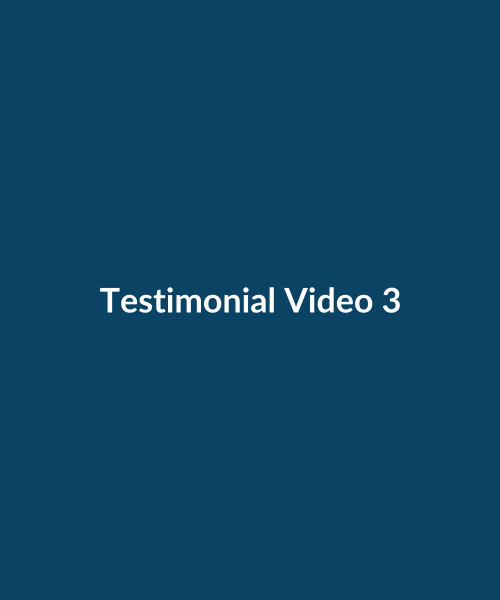 Placeholder testimonial video thumbnail