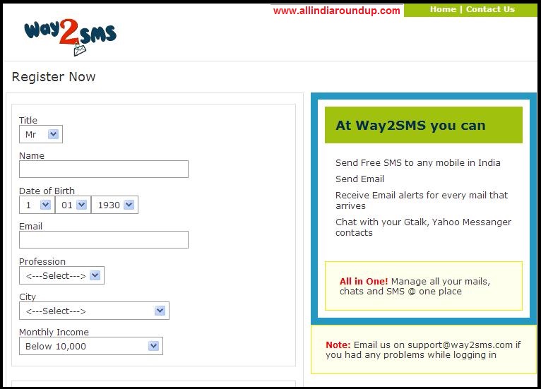· to send a quick . How To Login Sign Up For Way2sms Or Create Account In Way2sms