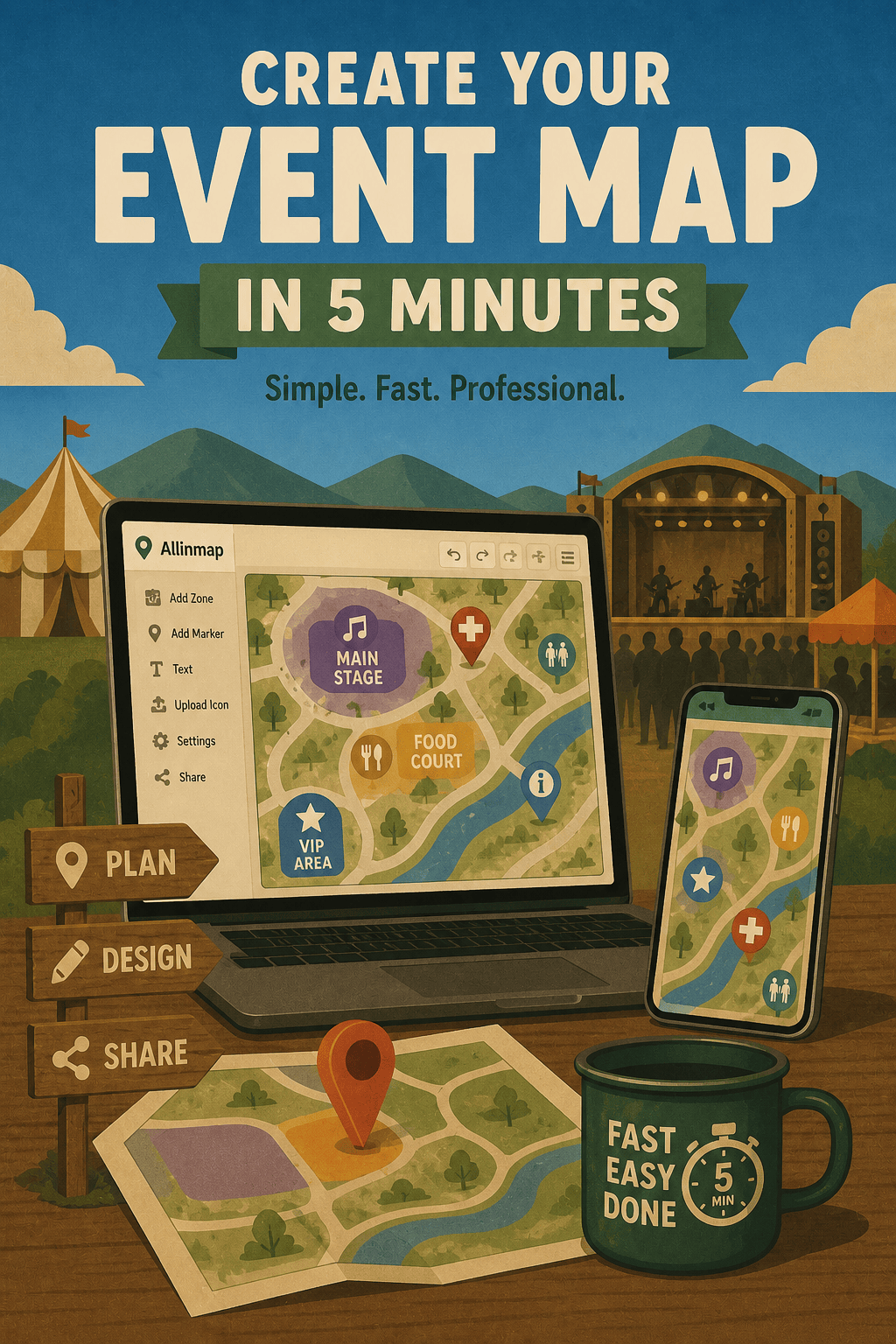 How To Create An Event Map In 5 Minutes Create Event Map 