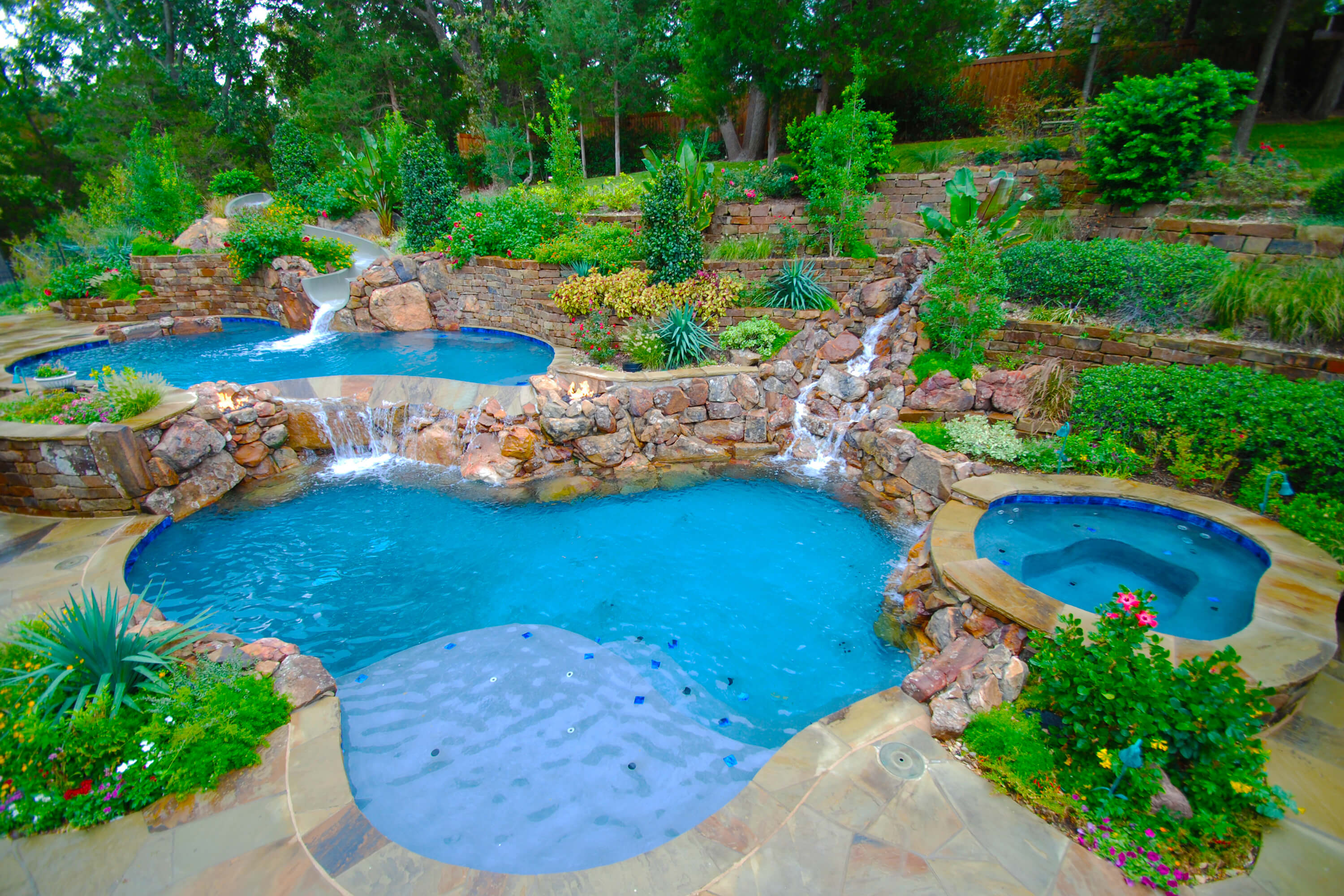 Spring Like Pool Rushing Spring | Allison Landscape & Pool Company