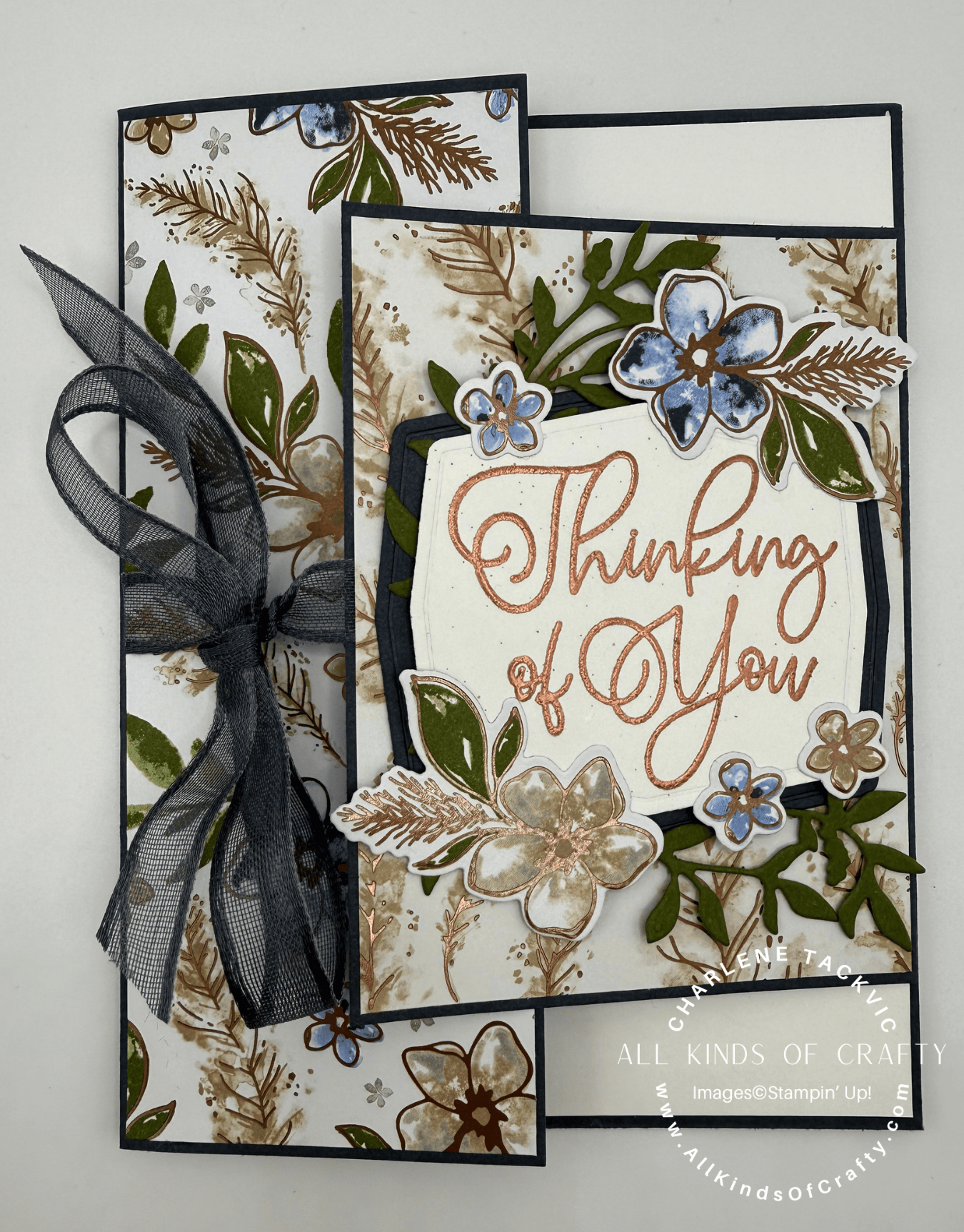 Stampin’ Up! Delicate Designs Double Flap Fun Fold Card