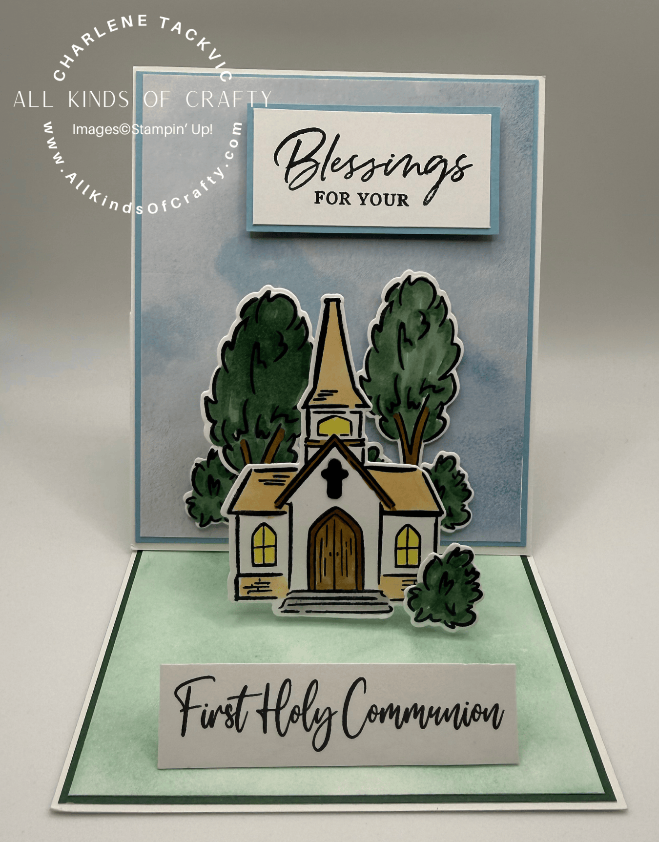 Stampin’ Up! Blessed Beginnings Easel Card