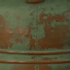 Rustic Green Metal Planters with Handles - Set of 3 Patina Rust Finish Outdoor Indoor Decorative Garden Pots (16", 15", 12"H)