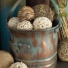 Rustic Green Metal Planters with Handles - Set of 3 Patina Rust Finish Outdoor Indoor Decorative Garden Pots (16", 15", 12"H)