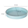 Mimosa Round Serving Tray - Powder Blue - 10 Inch Decorative & Functional Tray with Cutout Handles - Plastic - Home Organization & Decor