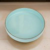 Mimosa Round Serving Tray - Powder Blue - 10 Inch Decorative & Functional Tray with Cutout Handles - Plastic - Home Organization & Decor