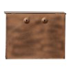 Vintage Copper Iron Mailbox - Wall Mount Envelope Mailbox with Handle - Large Capacity - 16.5x5x12 Inches