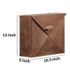 Vintage Copper Iron Mailbox - Wall Mount Envelope Mailbox with Handle - Large Capacity - 16.5x5x12 Inches