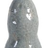 Gray Ceramic Vase 15" Tall - Modern Home Décor Flower Vase, Polished Finish, Decorative Table Vase, Office Decor, Rustic & Fresh Flower Arrangement
