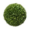 8.5" Faux Boxwood Topiary Ball - Green Plastic & Foam Decorative Sphere for Tabletop or Wall Hanging - Lightweight with Wire