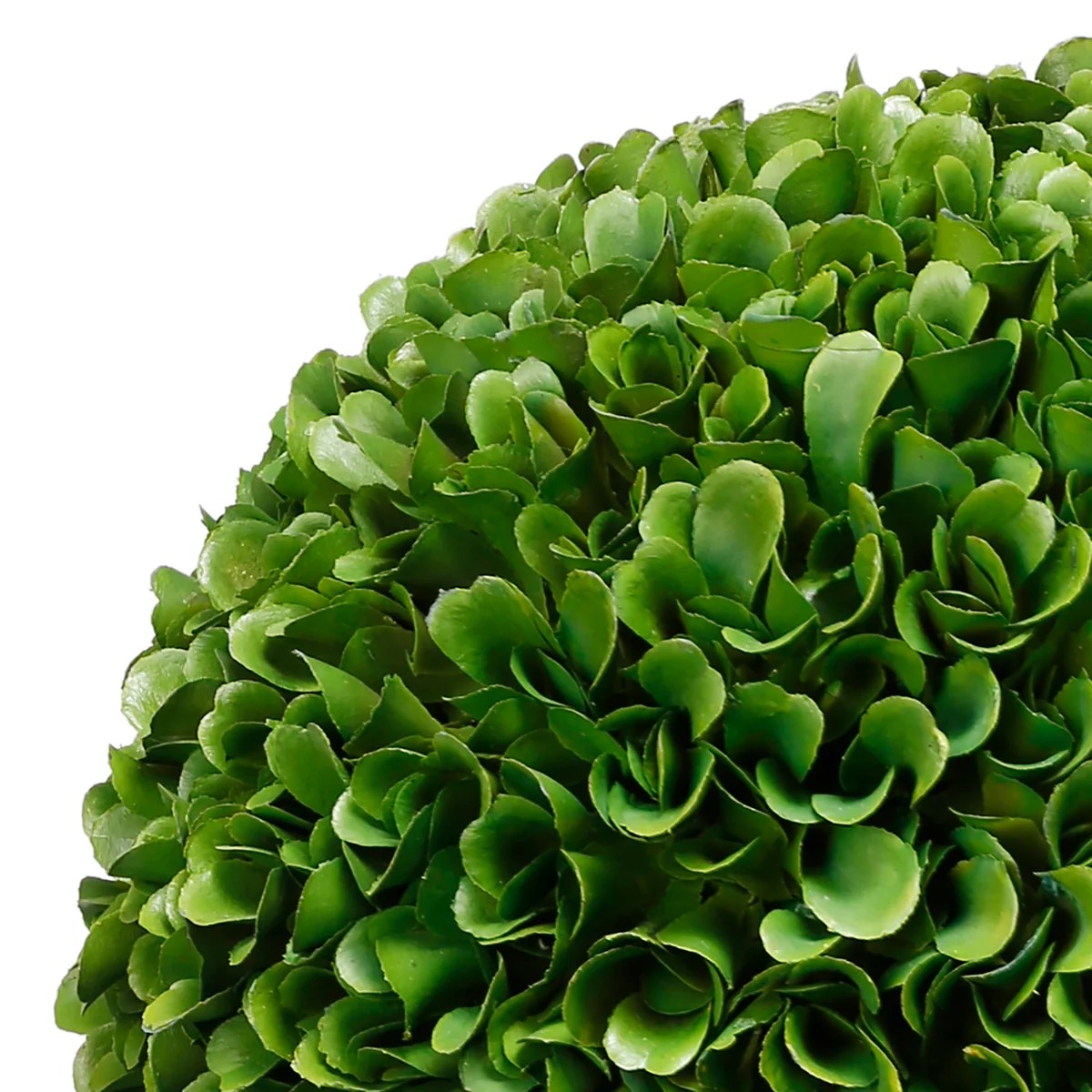 8.5" Faux Boxwood Topiary Ball - Green Plastic & Foam Decorative Sphere for Tabletop or Wall Hanging - Lightweight with Wire