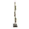 Jodie Gold Metal Accent Decor Stacked Squares Modern Geometric Ornament 27" Tall