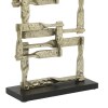 Jodie Gold Metal Accent Decor Stacked Squares Modern Geometric Ornament 27" Tall