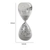 Doug 10 Inch White Sand Hourglass Timer, Glass Tabletop Decor Accent, Modern Contemporary Home Decor