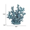Pax 11" Powder Blue Coral Tabletop Decor - Coastal Polyresin Accent Piece -  Home Decor Shelf Ornament