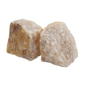 4 Inch Quartz Geode Bookends, Brown Beige, Natural Textured Farmhouse Decor, Modern Bookend, Rustic Stone Bookends