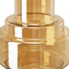 Alma 14" Amber Glass Geometric Vase - Modern Home Decor Accent