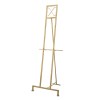 Gold Iron Easel Stand, 57 Inch Free Standing Artist Easel, Lightweight & Sturdy Canvas Display Stand