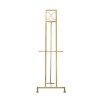 Gold Iron Easel Stand, 57 Inch Free Standing Artist Easel, Lightweight & Sturdy Canvas Display Stand