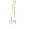 Gold Iron Easel Stand, 57 Inch Free Standing Artist Easel, Lightweight & Sturdy Canvas Display Stand