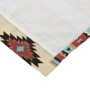 Porto 84 Inch Tropical Palm Leaf Curtains, Green & Blue, 2 Panels + Tiebacks, Microfiber, Lined, Machine Washable