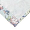 Eden 84" Green Microfiber Butterfly Songbird Window Curtains with Tiebacks - Privacy Liner, Rod Pocket, Botanical Floral Print