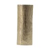15-Inch Gold Aluminum Vase - Modern Decorative Flower Vase with Tree Trunk Texture - Rustic & Elegant Home Decor